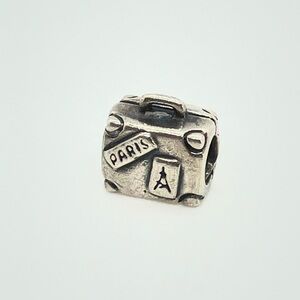 Pandora Sterling Silver Suitcase Travel Bead Charm 790362 Retired